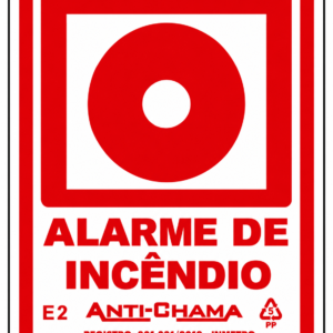 Placa de alarme de incêndio