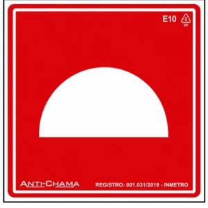 Placa de extintor E10