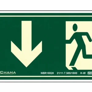 Placa de saída para baixo